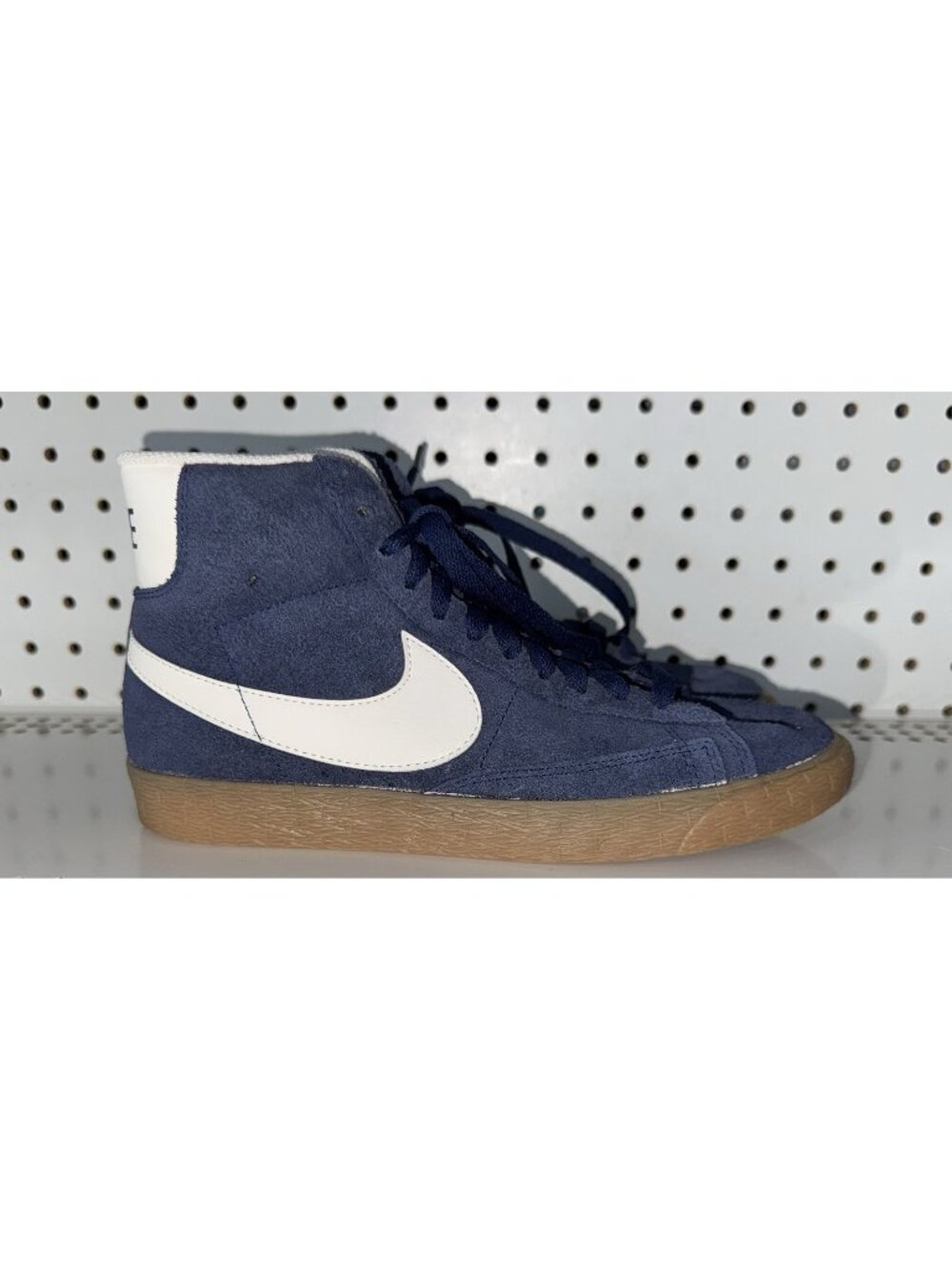 Nike Blazer Mid Suede Vintage Womens Athletic Shoes Sneakers Size 7.5 Blue Gum